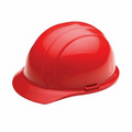 Americana Cap Hard Hat w/ 4 Point Slide Lock Suspension - Red